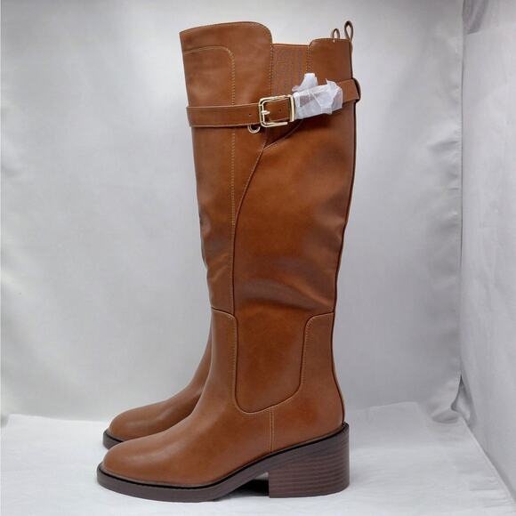 Shoe Dazzle Shoes - ShoeDazzle Womens Riding Boots Size 8 Brown Knee High Western Coastal Cowgirl